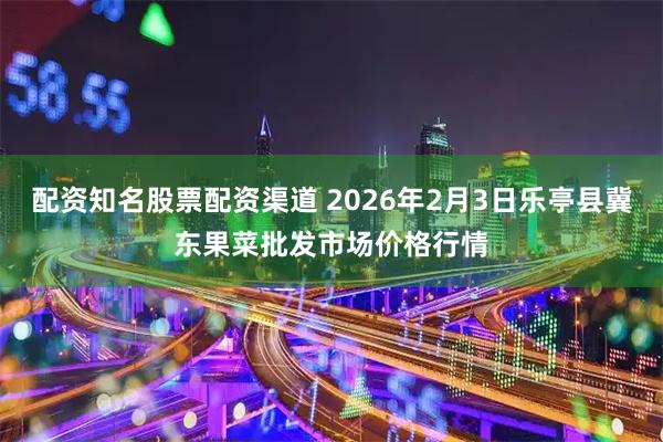 配资知名股票配资渠道 2026年2月3日乐亭县冀东果菜批发市场价格行情